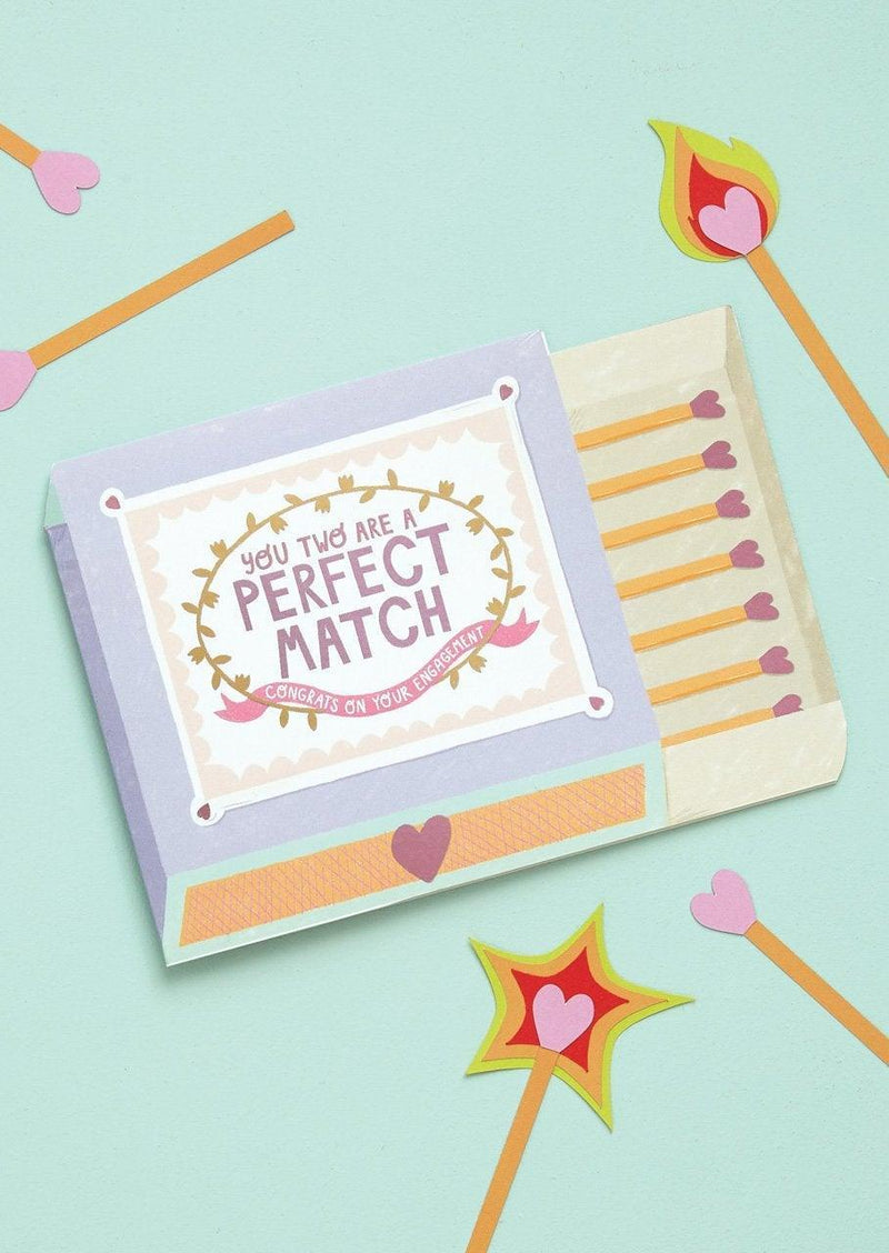 You Two Are A Perfect Match Card - SpectrumStore SG